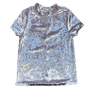 Purply Pink Velvet top for girls size M (8/10) Nordstrom